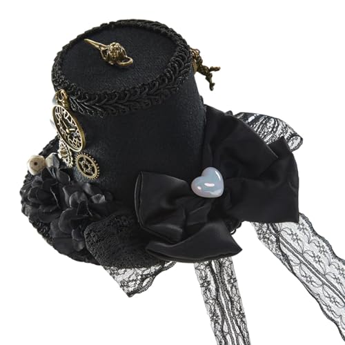 LOVIVER Steampunk Top Hut Haarclip rustikaler Mini Hut Haarnadel für Partyversorgungen Cosplay von LOVIVER