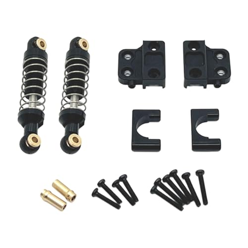 LOVIVER Stoßdämpfer hinten, Stoßdämpferhalterung, RC-Teile, Federbefestigungen, passend für RC-Auto-Upgrade-Zubehör für RC-Auto-Crawler im Maßstab 1/12, Schwarz von LOVIVER