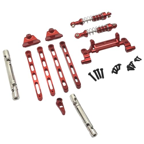 LOVIVER Stoßdämpferhalterungen Ersatz-DIY-Zubehör Robuste RC-Autoteile-Upgrade-Kits für RC-Fahrzeuge im Maßstab 1:12 LC79 MN78 MN82, Rot von LOVIVER