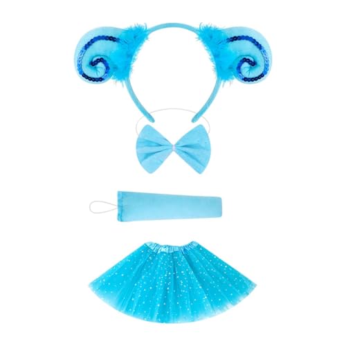 LOVIVER Tier Lamm Kostüm Set Requisiten Cosplay für Festivals Party Decor Geburtstag Party, Blau LOVIVER Tier Lamm Kostüm Set Requisiten Cosplay für Festivals Party Decor Geburtstag Party, Blau von LOVIVER
