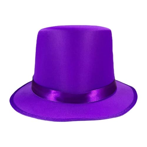LOVIVER Top -Hut mit Satin Band Party Accessoires für Cosplay -Urlaubsbühnenaufführung, Lila LOVIVER Top -Hut mit Satin Band Party Accessoires für Cosplay -Urlaubsbühnenaufführung, Lila von LOVIVER