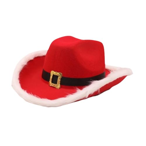 LOVIVER Weihnachts-Cowboyhut, originelle Weihnachtshüte für Rollenspiele auf der Bühne von LOVIVER