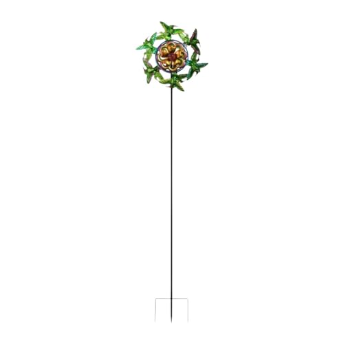 LOVIVER Wind Iron Art Statue Wetterfestes Handwerk Neuheit mit Zinken Basis -Steck im Freien Windskulpturen für Deck draußen, Vogel von LOVIVER