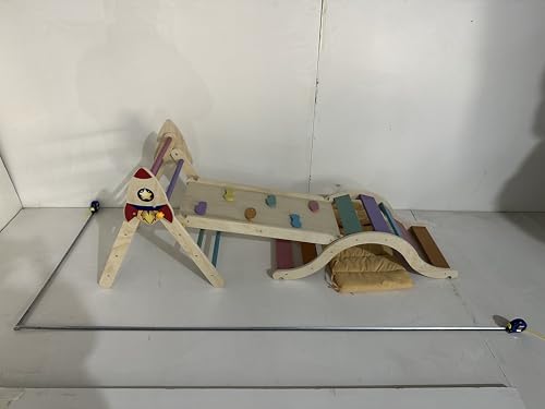 LOVIVO Klettergerüst, Dreieck-Set, faltbares Kletterspielzeug, Montessori-Dreieck, Kletterspielzeug für den Innenbereich, BIUGFRC5 LOVIVO Klettergerüst, Dreieck-Set, faltbares Kletterspielzeug, Montessori-Dreieck, Kletterspielzeug für den Innenbereich, BIUGFRC5 von LOVIVO