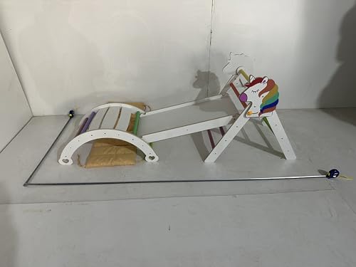 LOVIVO Klettergerüst, Dreieck-Set, faltbares Kletterspielzeug aus Holz, Montessori-Dreieck, Kletterspielzeug für den Innenbereich, YUGYUI89 LOVIVO Klettergerüst, Dreieck-Set, faltbares Kletterspielzeug aus Holz, Montessori-Dreieck, Kletterspielzeug für den Innenbereich, YUGYUI89 von LOVIVO