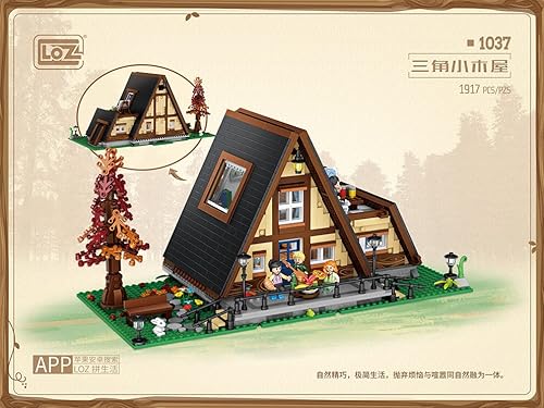 LOZ 1037 Building Blocks Architecture Series Triangular Cabin House Creative Educational Toy Construction Toy von LOZ