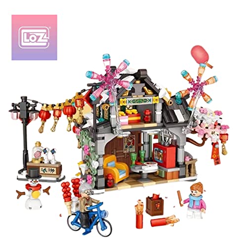 LOZ 1240 Building Block House Model Series Spring Festival Hut Creative Educational Toy Construction Toy von LOZ