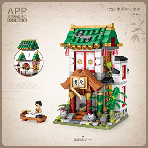 LOZ 1735 Building Blocks Chinese Market Series Architecture Model Academy Creative Educational Toy Construction Toy von LOZ