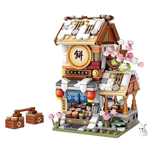 LOZ 1744 Building Blocks Chinese Market Series Architecture Model Pancake Shop Creative Educational Toy Construction Toy von LOZ