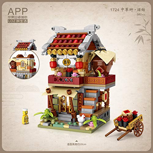 LOZ 1724 Building Blocks Chinese Market Series Architecture Model Pub Shop Creative Educational Toy Construction Toy von LOZ