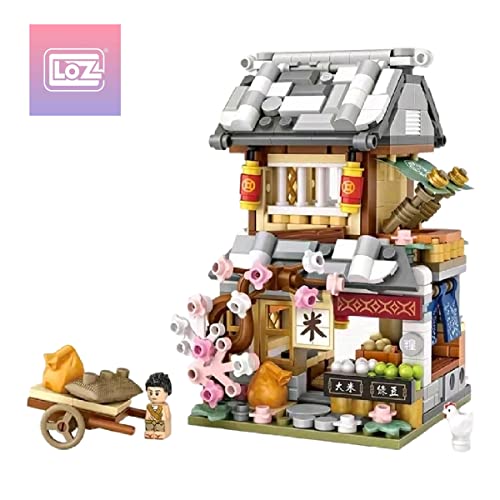 LOZ 1742 Building Blocks Chinese Market Series Architecture Model Rice Shop Creative Educational Toy Construction Toy von LOZ