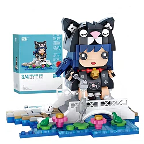 LOZ Katzenmädchen Klemmbausteine Set, 365 Teile, kreatives Manga Diorama mit Brücke und Garten, Miniaturfigur im Tierkostüm, 11 x 11 x 8,5 cm, DIY Bauprojekt, dekorativ, sammelbar, kompatibel, bunt LOZ Katzenmädchen Klemmbausteine Set, 365 Teile, kreatives Manga Diorama mit Brücke und Garten, Miniaturfigur im Tierkostüm, 11 x 11 x 8,5 cm, DIY Bauprojekt, dekorativ, sammelbar, kompatibel, bunt von LOZ