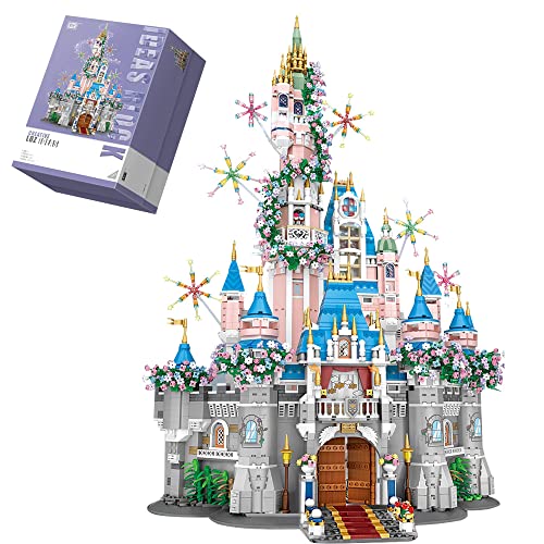 LOZ Mini Blocks 1051 Fantasy Burg Architektur Klemmbausteine Haus Bausteine Bausatz, 5427 Teile großes MOC Modular Castle Haus Modellbausatz, Weihnachten Geschenke Spielzeug für Kinder und Erwachsene von LOZ
