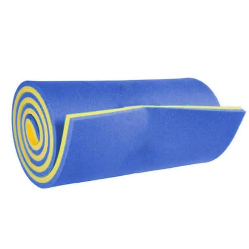 LPATEBCVU Schwimmende Wassermatte 180cmx55cmx2.2cm Water Floating Mat Foam Floating for Pool Summer(Blue and Yellow) von LPATEBCVU