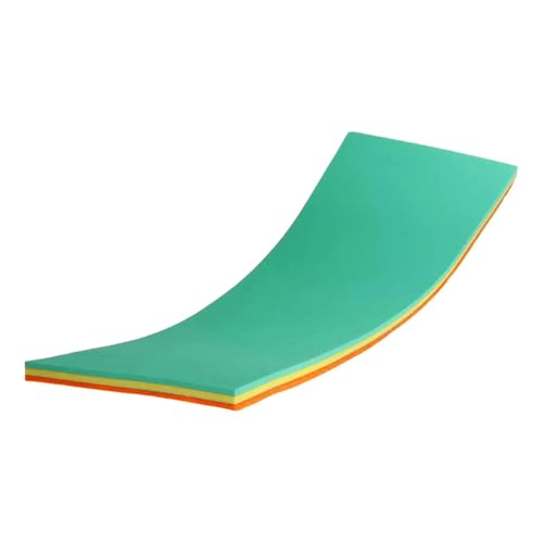 LPATEBCVU Schwimmende Wassermatte Floating Water Mat Floating Mat Water Blanket Outdoor Family Fun Summer Pool(Green Yellow Orange) von LPATEBCVU