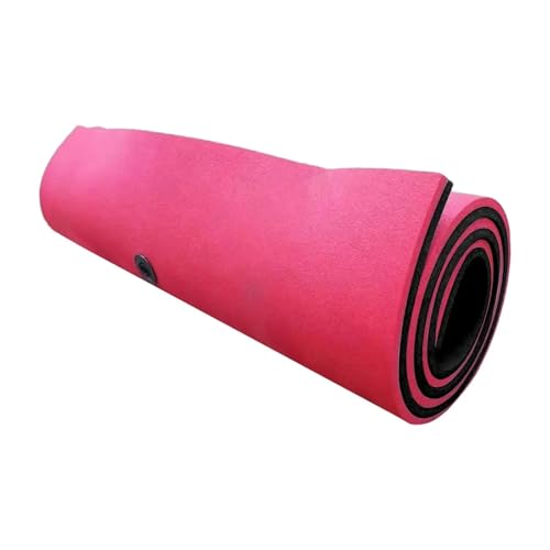 LPATEBCVU Schwimmende Wassermatte Water Floating Mat Blanket Unsinkable Comfortable Roll up Mattress Play Floating(Black Pink) von LPATEBCVU