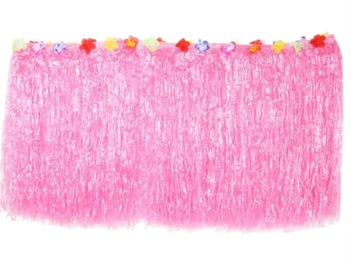 LPATEBCVU Tischrock Party Dekoration Tisch Rock Sommer Strand Partys Dekoration Gras Tisch Rock Party Tisch Röcke(Pink,276X75) von LPATEBCVU