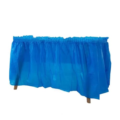 LPATEBCVU Tischrock Tragbarer, weit verbreiteter Tischrock, Party-Tischröcke, Party-Dekoration, Tischrock, Tischrock for Geburtstag, Urlaub, Hochzeit(Blue) von LPATEBCVU