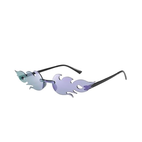 LPNGTNG Sonnenbrille für Damen, trendig, randlos, Metallrahmen, Sonnenbrille, Party, Cosplay, Eyewea(C16) von LPNGTNG