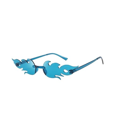 LPNGTNG Sonnenbrille für Damen, trendig, randlos, Metallrahmen, Sonnenbrille, Party, Cosplay, Eyewea(C26) von LPNGTNG