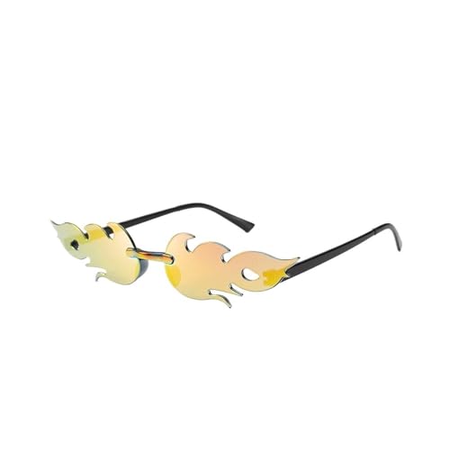 LPNGTNG Sonnenbrille für Damen, trendig, randlos, Metallrahmen, Sonnenbrille, Party, Cosplay, Eyewea (C13) von LPNGTNG