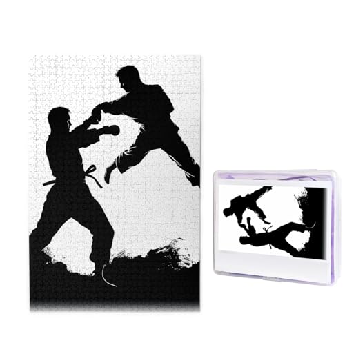 Puzzle, 1000 Teile, Holzpuzzle, Kickboxen, Fotopuzzle, personalisiertes Bild, Puzzle für Erwachsene, benutzerdefinierte Puzzles, herausfordernde Puzzles für Familie, Hochzeitsgeschenk von LPSRTWE