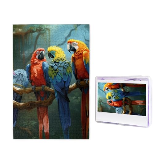 Puzzle, 1000 Teile, Holzpuzzle, bunte Papageien, Vögel, Fotopuzzle, personalisiertes Bild, Puzzle für Erwachsene, benutzerdefinierte Puzzles, herausfordernde Puzzles für Familie, Hochzeitsgeschenk Puzzle, 1000 Teile, Holzpuzzle, bunte Papageien, Vögel, Fotopuzzle, personalisiertes Bild, Puzzle für Erwachsene, benutzerdefinierte Puzzles, herausfordernde Puzzles für Familie, Hochzeitsgeschenk von LPSRTWE