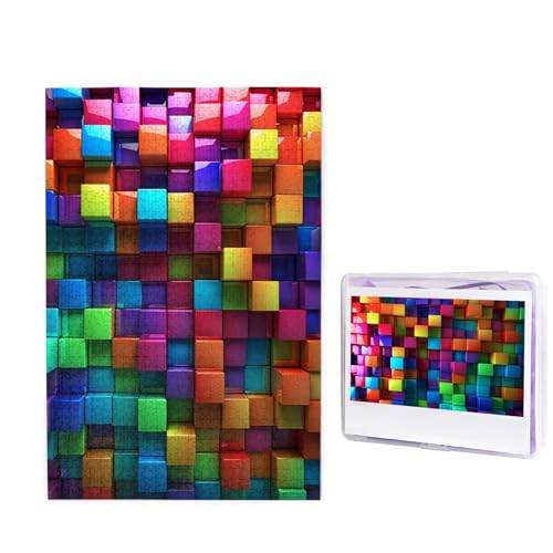Puzzle, 1000 Teile, Holzpuzzle, bunte Würfel, Fotopuzzle, personalisiertes Bild, Puzzle für Erwachsene, benutzerdefinierte Puzzles, herausfordernde Puzzles für Familie, Hochzeitsgeschenk Puzzle, 1000 Teile, Holzpuzzle, bunte Würfel, Fotopuzzle, personalisiertes Bild, Puzzle für Erwachsene, benutzerdefinierte Puzzles, herausfordernde Puzzles für Familie, Hochzeitsgeschenk von LPSRTWE