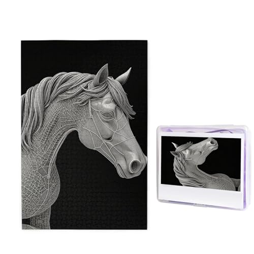 Puzzle 1000 Teile Holzpuzzle 3D-Ansicht Pferd Fotopuzzle Personalisiertes Bilderpuzzle für Erwachsene Benutzerdefinierte Puzzles Herausfordernde Puzzles für Familie Hochzeitsgeschenk Puzzle 1000 Teile Holzpuzzle 3D-Ansicht Pferd Fotopuzzle Personalisiertes Bilderpuzzle für Erwachsene Benutzerdefinierte Puzzles Herausfordernde Puzzles für Familie Hochzeitsgeschenk von LPSRTWE