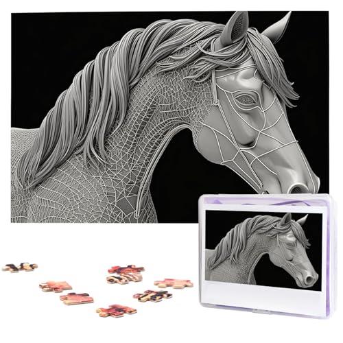 Puzzle 1000 Teile Holzpuzzle 3D-Ansicht Pferd Fotopuzzle Personalisiertes Bilderpuzzle für Erwachsene Benutzerdefinierte Puzzles Herausfordernde Puzzles für Familie Hochzeitsgeschenk Puzzle 1000 Teile Holzpuzzle 3D-Ansicht Pferd Fotopuzzle Personalisiertes Bilderpuzzle für Erwachsene Benutzerdefinierte Puzzles Herausfordernde Puzzles für Familie Hochzeitsgeschenk von LPSRTWE