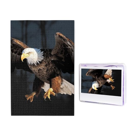 Puzzle 1000 Teile Holzpuzzle 3D Weißkopfseeadler Fotopuzzle Personalisiertes Bilderpuzzle für Erwachsene Benutzerdefinierte Puzzles Herausfordernde Puzzles für Familie Hochzeitsgeschenk Puzzle 1000 Teile Holzpuzzle 3D Weißkopfseeadler Fotopuzzle Personalisiertes Bilderpuzzle für Erwachsene Benutzerdefinierte Puzzles Herausfordernde Puzzles für Familie Hochzeitsgeschenk von LPSRTWE