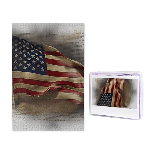 Puzzle 1000 Teile Holzpuzzle Amerikanische Flagge Fotopuzzle Personalisiertes Bilderpuzzle für Erwachsene Benutzerdefinierte Puzzles Herausfordernde Puzzles für Familie Hochzeitsgeschenk Puzzle 1000 Teile Holzpuzzle Amerikanische Flagge Fotopuzzle Personalisiertes Bilderpuzzle für Erwachsene Benutzerdefinierte Puzzles Herausfordernde Puzzles für Familie Hochzeitsgeschenk von LPSRTWE