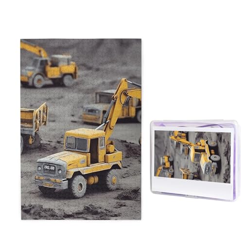 Puzzle 1000 Teile Holzpuzzle Bauwagen Fotopuzzle Personalisiertes Bilderpuzzle für Erwachsene Benutzerdefinierte Puzzles Herausfordernde Puzzles für Familie Hochzeitsgeschenk von LPSRTWE
