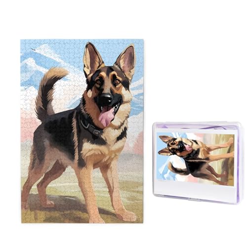 Puzzle 1000 Teile Holzpuzzle Deutscher Schäferhund Hundeliebhaber Fotopuzzle Personalisiertes Bilderpuzzle für Erwachsene Benutzerdefinierte Puzzles Herausfordernde Puzzles für Familie Puzzle 1000 Teile Holzpuzzle Deutscher Schäferhund Hundeliebhaber Fotopuzzle Personalisiertes Bilderpuzzle für Erwachsene Benutzerdefinierte Puzzles Herausfordernde Puzzles für Familie von LPSRTWE