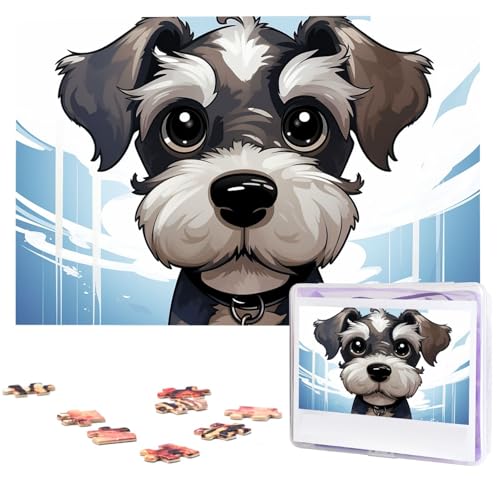 Puzzle 1000 Teile Holzpuzzle Entzückender Schnauzer Fotopuzzle Personalisiertes Bilderpuzzle für Erwachsene Benutzerdefinierte Puzzles Herausfordernde Puzzles für Familie Hochzeitsgeschenk Puzzle 1000 Teile Holzpuzzle Entzückender Schnauzer Fotopuzzle Personalisiertes Bilderpuzzle für Erwachsene Benutzerdefinierte Puzzles Herausfordernde Puzzles für Familie Hochzeitsgeschenk von LPSRTWE