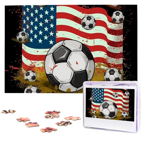 Puzzle 1000 Teile Holzpuzzle Fußball USA Amerikanische Flagge Fotopuzzle Personalisiertes Bilderpuzzle für Erwachsene Benutzerdefinierte Puzzles Herausfordernde Puzzles für Familie Hochzeitsgeschenk Puzzle 1000 Teile Holzpuzzle Fußball USA Amerikanische Flagge Fotopuzzle Personalisiertes Bilderpuzzle für Erwachsene Benutzerdefinierte Puzzles Herausfordernde Puzzles für Familie Hochzeitsgeschenk von LPSRTWE