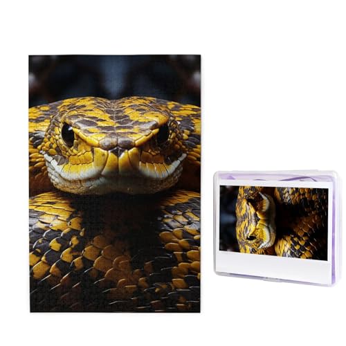 Puzzle 1000 Teile Holzpuzzle Gelbe Schlange Fotopuzzle Personalisiertes Bilderpuzzle für Erwachsene Benutzerdefinierte Puzzles Herausfordernde Puzzles für Familie Hochzeitsgeschenk Puzzle 1000 Teile Holzpuzzle Gelbe Schlange Fotopuzzle Personalisiertes Bilderpuzzle für Erwachsene Benutzerdefinierte Puzzles Herausfordernde Puzzles für Familie Hochzeitsgeschenk von LPSRTWE