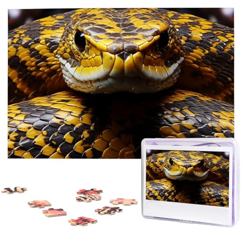 Puzzle 1000 Teile Holzpuzzle Gelbe Schlange Fotopuzzle Personalisiertes Bilderpuzzle für Erwachsene Benutzerdefinierte Puzzles Herausfordernde Puzzles für Familie Hochzeitsgeschenk Puzzle 1000 Teile Holzpuzzle Gelbe Schlange Fotopuzzle Personalisiertes Bilderpuzzle für Erwachsene Benutzerdefinierte Puzzles Herausfordernde Puzzles für Familie Hochzeitsgeschenk von LPSRTWE