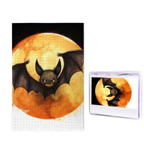 Puzzle 1000 Teile Holzpuzzle Halloween Fledermaus Fotopuzzle Personalisiertes Bilderpuzzle für Erwachsene Benutzerdefinierte Puzzles Herausfordernde Puzzles für Familie Hochzeitsgeschenk Puzzle 1000 Teile Holzpuzzle Halloween Fledermaus Fotopuzzle Personalisiertes Bilderpuzzle für Erwachsene Benutzerdefinierte Puzzles Herausfordernde Puzzles für Familie Hochzeitsgeschenk von LPSRTWE