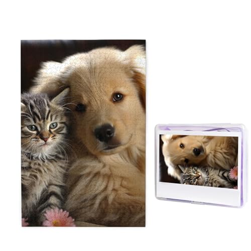 Puzzle 1000 Teile Holzpuzzle Katzen und Hund Fotopuzzle Personalisiertes Bilderpuzzle für Erwachsene Benutzerdefinierte Puzzles Herausfordernde Puzzles für Familie Hochzeitsgeschenk Puzzle 1000 Teile Holzpuzzle Katzen und Hund Fotopuzzle Personalisiertes Bilderpuzzle für Erwachsene Benutzerdefinierte Puzzles Herausfordernde Puzzles für Familie Hochzeitsgeschenk von LPSRTWE