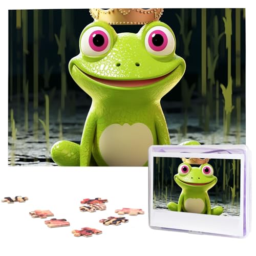 Puzzle 1000 Teile Holzpuzzle Krone Frosch Fotopuzzle Personalisiertes Bilderpuzzle für Erwachsene Benutzerdefinierte Puzzles Herausfordernde Puzzles für Familie Hochzeitsgeschenk Puzzle 1000 Teile Holzpuzzle Krone Frosch Fotopuzzle Personalisiertes Bilderpuzzle für Erwachsene Benutzerdefinierte Puzzles Herausfordernde Puzzles für Familie Hochzeitsgeschenk von LPSRTWE