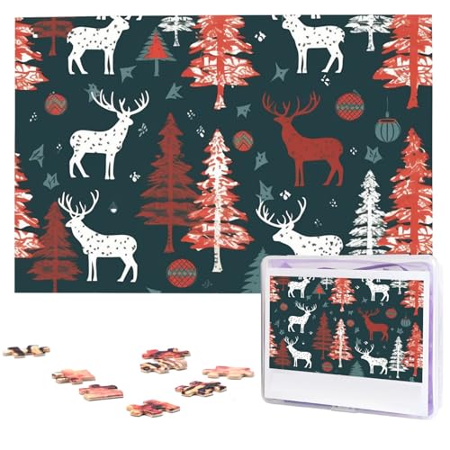 Puzzle 1000 Teile Holzpuzzle Kuh Hirsch Baum Weihnachten Fotopuzzle Personalisiertes Bilderpuzzle für Erwachsene Benutzerdefinierte Puzzles Herausfordernde Puzzles für Familie Hochzeitsgeschenk Puzzle 1000 Teile Holzpuzzle Kuh Hirsch Baum Weihnachten Fotopuzzle Personalisiertes Bilderpuzzle für Erwachsene Benutzerdefinierte Puzzles Herausfordernde Puzzles für Familie Hochzeitsgeschenk von LPSRTWE