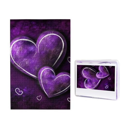 Puzzle 1000 Teile Holzpuzzle Lila Herzen Fotopuzzle Personalisiertes Bilderpuzzle für Erwachsene Benutzerdefinierte Puzzles Herausfordernde Puzzles für Familie Hochzeitsgeschenk Puzzle 1000 Teile Holzpuzzle Lila Herzen Fotopuzzle Personalisiertes Bilderpuzzle für Erwachsene Benutzerdefinierte Puzzles Herausfordernde Puzzles für Familie Hochzeitsgeschenk von LPSRTWE