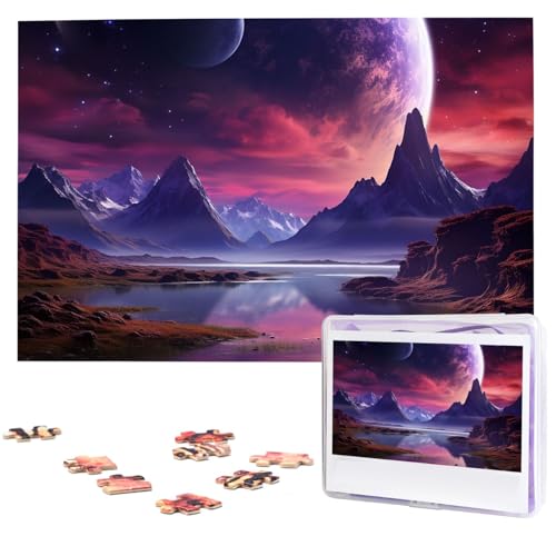 Puzzle 1000 Teile Holzpuzzle Lila Himmel Planet Fotopuzzle Personalisiertes Bilderpuzzle für Erwachsene Benutzerdefinierte Puzzles Herausfordernde Puzzles für Familie Hochzeitsgeschenk Puzzle 1000 Teile Holzpuzzle Lila Himmel Planet Fotopuzzle Personalisiertes Bilderpuzzle für Erwachsene Benutzerdefinierte Puzzles Herausfordernde Puzzles für Familie Hochzeitsgeschenk von LPSRTWE