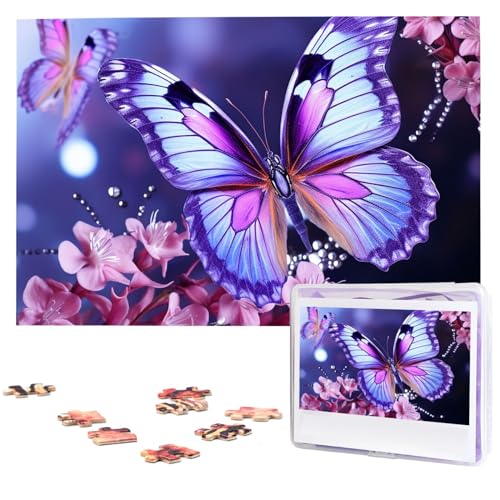 Puzzle 1000 Teile Holzpuzzle Lila Schmetterling Fotopuzzle Personalisiertes Bilderpuzzle für Erwachsene Benutzerdefinierte Puzzles Herausfordernde Puzzles für Familie Hochzeitsgeschenk Puzzle 1000 Teile Holzpuzzle Lila Schmetterling Fotopuzzle Personalisiertes Bilderpuzzle für Erwachsene Benutzerdefinierte Puzzles Herausfordernde Puzzles für Familie Hochzeitsgeschenk von LPSRTWE