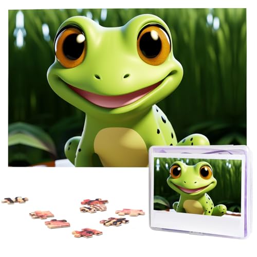 Puzzle 1000 Teile Holzpuzzle Niedlicher Frosch Fotopuzzle Personalisiertes Bilderpuzzle für Erwachsene Benutzerdefinierte Puzzles Herausfordernde Puzzles für Familie Hochzeitsgeschenk Puzzle 1000 Teile Holzpuzzle Niedlicher Frosch Fotopuzzle Personalisiertes Bilderpuzzle für Erwachsene Benutzerdefinierte Puzzles Herausfordernde Puzzles für Familie Hochzeitsgeschenk von LPSRTWE