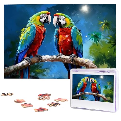 Puzzle 1000 Teile Holzpuzzle Papageien Fotopuzzle Personalisiertes Bilderpuzzle für Erwachsene Benutzerdefinierte Puzzles Herausfordernde Puzzles für Familie Hochzeitsgeschenk Puzzle 1000 Teile Holzpuzzle Papageien Fotopuzzle Personalisiertes Bilderpuzzle für Erwachsene Benutzerdefinierte Puzzles Herausfordernde Puzzles für Familie Hochzeitsgeschenk von LPSRTWE