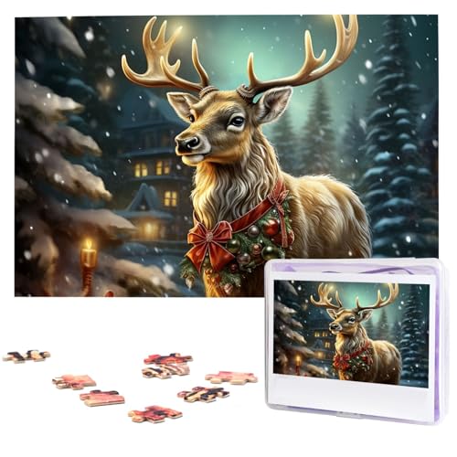 Puzzle 1000 Teile Holzpuzzle Rentier Fotopuzzle Personalisiertes Bilderpuzzle für Erwachsene Benutzerdefinierte Puzzles Herausfordernde Puzzles für Familie Hochzeitsgeschenk Puzzle 1000 Teile Holzpuzzle Rentier Fotopuzzle Personalisiertes Bilderpuzzle für Erwachsene Benutzerdefinierte Puzzles Herausfordernde Puzzles für Familie Hochzeitsgeschenk von LPSRTWE