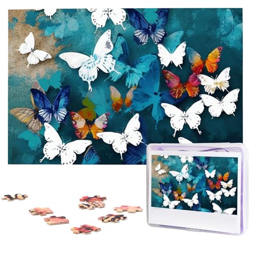 Puzzle 1000 Teile Holzpuzzle Schmetterlinge Fotopuzzle Personalisiertes Bilderpuzzle für Erwachsene Benutzerdefinierte Puzzles Herausfordernde Puzzles für Familie Hochzeitsgeschenk Puzzle 1000 Teile Holzpuzzle Schmetterlinge Fotopuzzle Personalisiertes Bilderpuzzle für Erwachsene Benutzerdefinierte Puzzles Herausfordernde Puzzles für Familie Hochzeitsgeschenk von LPSRTWE
