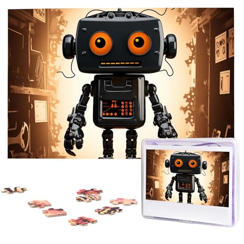 Puzzle 1000 Teile Holzpuzzle Schwarzer Roboter Fotopuzzle Personalisiertes Bilderpuzzle für Erwachsene Benutzerdefinierte Puzzles Herausfordernde Puzzles für Familie Hochzeitsgeschenk Puzzle 1000 Teile Holzpuzzle Schwarzer Roboter Fotopuzzle Personalisiertes Bilderpuzzle für Erwachsene Benutzerdefinierte Puzzles Herausfordernde Puzzles für Familie Hochzeitsgeschenk von LPSRTWE